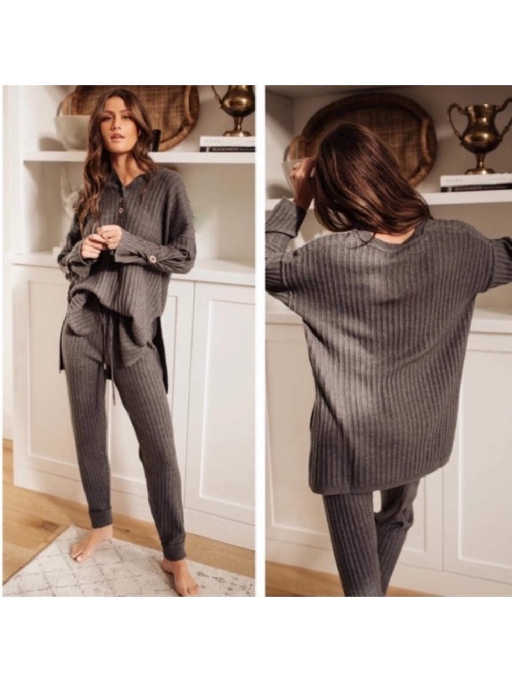NWOT Free People Around the Clock Gray Joggers